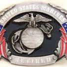 US MARINES RETIRED SISKIYOU MILITARYPEWTER BELT BUCKLE