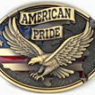United States of America Patriotic Flag Belt Buckle...