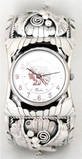 STERLING SILVER NAVAJO MEN'S WATCH CUFF BRACELET