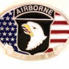 101ST AIRBORNE MILITARY BELT BUCKLE...MADE IN USA