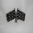 CAR RACING CHECKERED FLAGS BELT BUCKLE