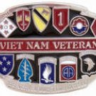VIETNAM VETERAN MILITARY BELT BUCKLE