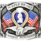 PURPLE HEART  PEWTER MILITARY BELT BUCKLE...$15.99...