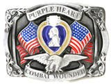 PURPLE HEART PEWTER MILITARY BELT BUCKLE...$15.99...