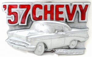 '57 CHEVY BELT BUCKLE BY GREAT AMERICAN