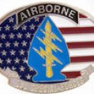 U.S. 1ST AIRBORNE  SPECIAL FORCES MILITARY BELT BUCKLE