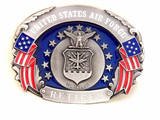 U.S. AIR FORCE RETIRED PEWTER BELT BUCKLE BY SISKIYOU