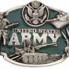 U.S. ARMY BELT BUCKLE BY SISKIYOU...FINE SOLID PEWTER