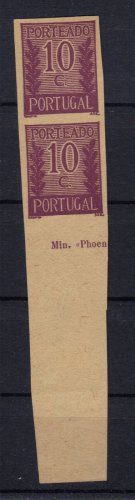 PORTUGAL 1940 PROOF MNH without gum IMPERFORATED S00278
