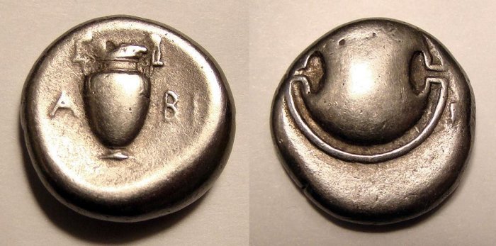 *POLY*BOEOTIA THEBES STATER C078