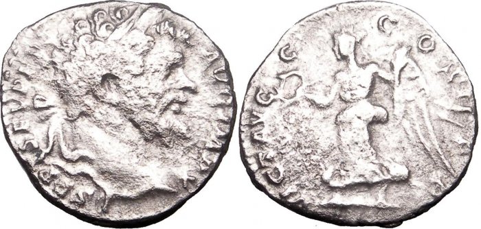 *POLY* Roman Septimius Severus AR Denar 17m 2.5g C005