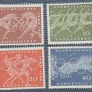 GERMANY 1960 Olympic Games set of 4 MNH - S00274