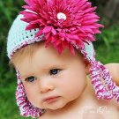 NewBorn Mint Green and Hot Pink