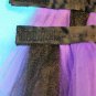 Glittery Purple and Black Tutu for 18-inch Dolls | Halloween Costume | Doll Clothes