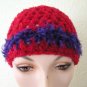 Sparkly Red Hand-Crocheted Hat