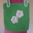 Beautiful green and white purse