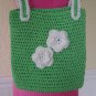 Beautiful green and white purse