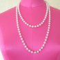 Faux pearl necklace