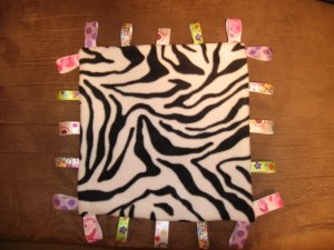 Custom Sensory Blanket with Ribbons