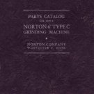 Norton 6 Inch Type C Grinding Machine Parts Manual