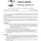 Burgmaster 1-D Turret Drill Service Manual