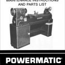 Powermatic Model 90 12 Inch Wood Lathe Manual