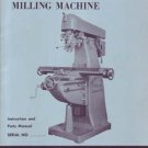 U.S. Burke Vertical Milling Machine Manual