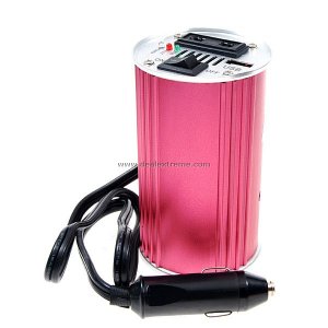 150W DC 12V to AC 220V Power Inverter (Rose Colour)