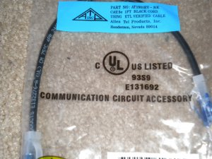Cat 5e 1ft UTP Sheilded cable