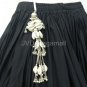 BELLY DANCE COWRIE WAIST DANGLIONE TASSEL SKIRT BRA COSTUME DECORAT