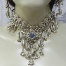 Belly dance Cowrie bead choker necklace Earring kuchi boho gypsy set