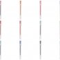 MUJI Japan Gel-Ink Ballpoint Pen 0.38mm 6 colors set