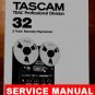 TASCAM 32 Reel-to-Reel 2 track * SERVICE manual * PAPER