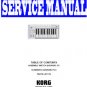 KORG  K25 K-25 MIDI KEYBOARD- SERVICE MANUAL