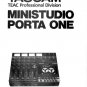 TASCAM Ministudio PORTA ONE * OWNERS MANUAL