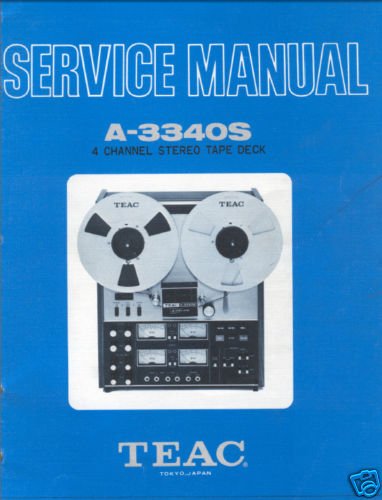 TEAC A-3340S Reel-to-Reel Service Manual