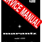 MARANTZ 4300  RECEIVER - SERVICE MANUAL -