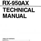 ROTEL RX-950-AX / RX950AX  * SERVICE MANUAL ~ Paper