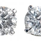 1 1/2ct Brilliant cut diamond studs 100% Natural Diamonds