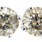 1 1/2ct Brilliant cut diamond studs 100% Natural Diamonds