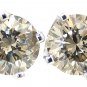 1 1/2ct Brilliant cut diamond studs 100% Natural Diamonds