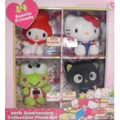 hello kitty and friends plush set