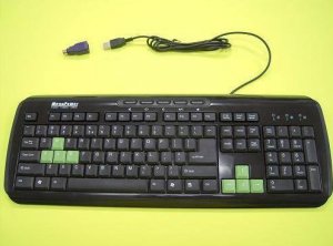Black Color Keyboard Gaming Keys and Spill-Resistant