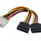 3 QTY IDE to SATA Power Y-Cables (Splitter) Adapter, 4Pin IDE to 2XSATA