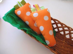 Carrot Rattle Teether