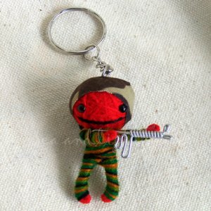 Voo Doo Doll Key Ring-Soldier Key Charm KCV0015 SALE