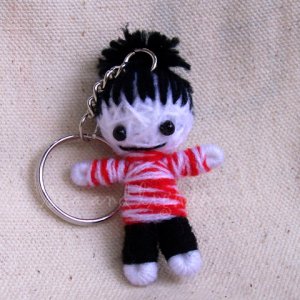Voo Doo Doll Key Ring-Zomie Girls Key Charm KCV0012