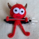 Voo Doo Doll Key Ring-Red Devil Black Wing KCV0005