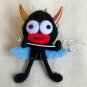 Voo Doo Doll Key Ring-Black Devil Blue Wing KCV004