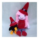 Crochet Patterns Amigurumi-Little Witch And Crow CP0010